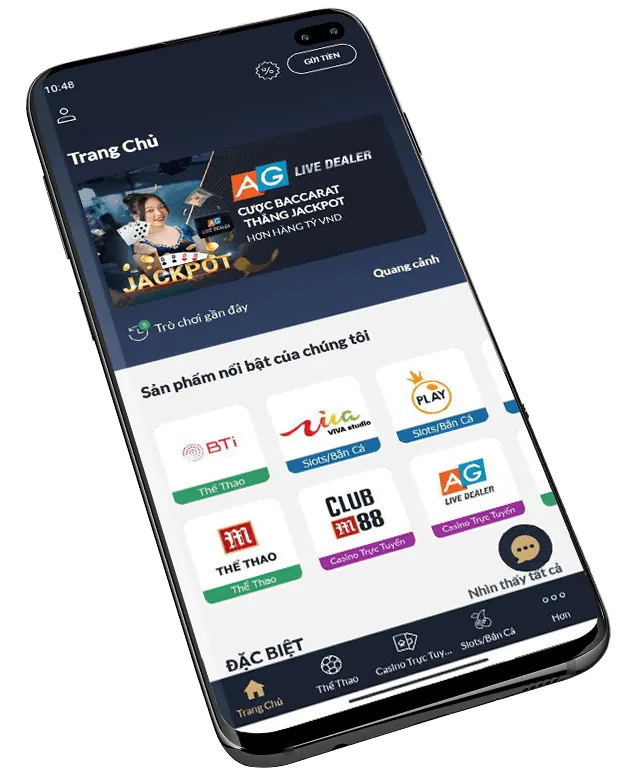 Điện thoại hiển thị ứng dụng FU88 iOS